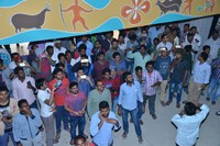 Balakrishna watches Gautamiputra Satakarni at Bramarambha theatre